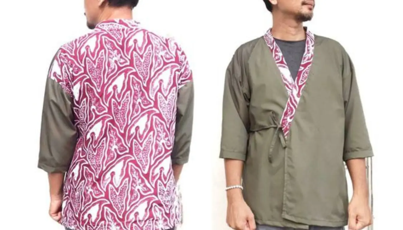 Model Baju Batik Pria Kimono