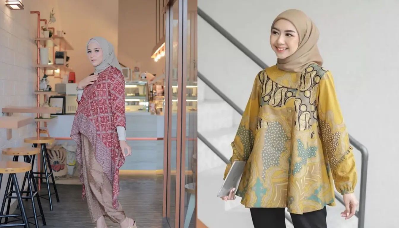 Model Baju Batik Wanita Hijab