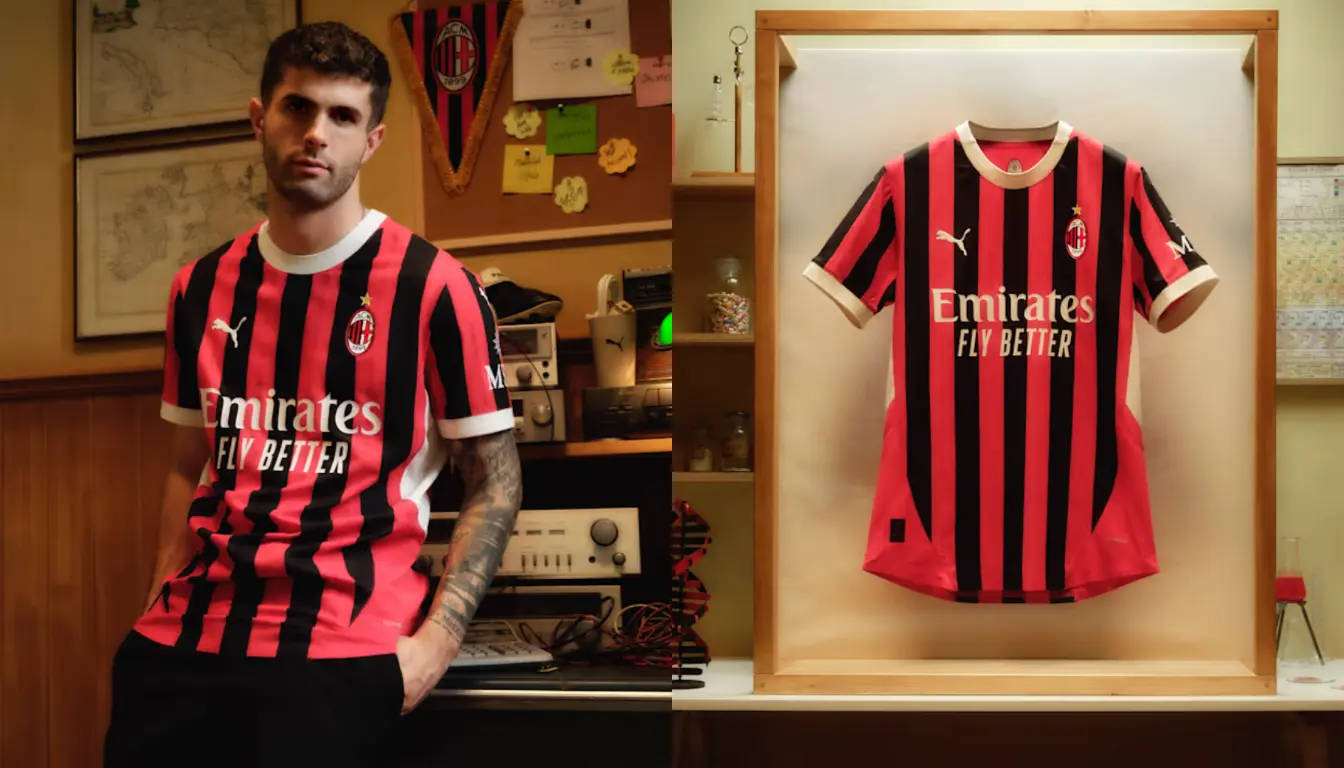 Potret Jersey Kandang AC Milan