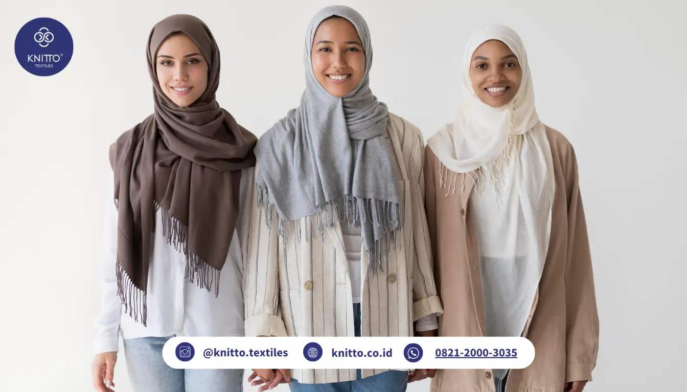 Tips Styling Kerudung Pashmina yang Bikin Tirus