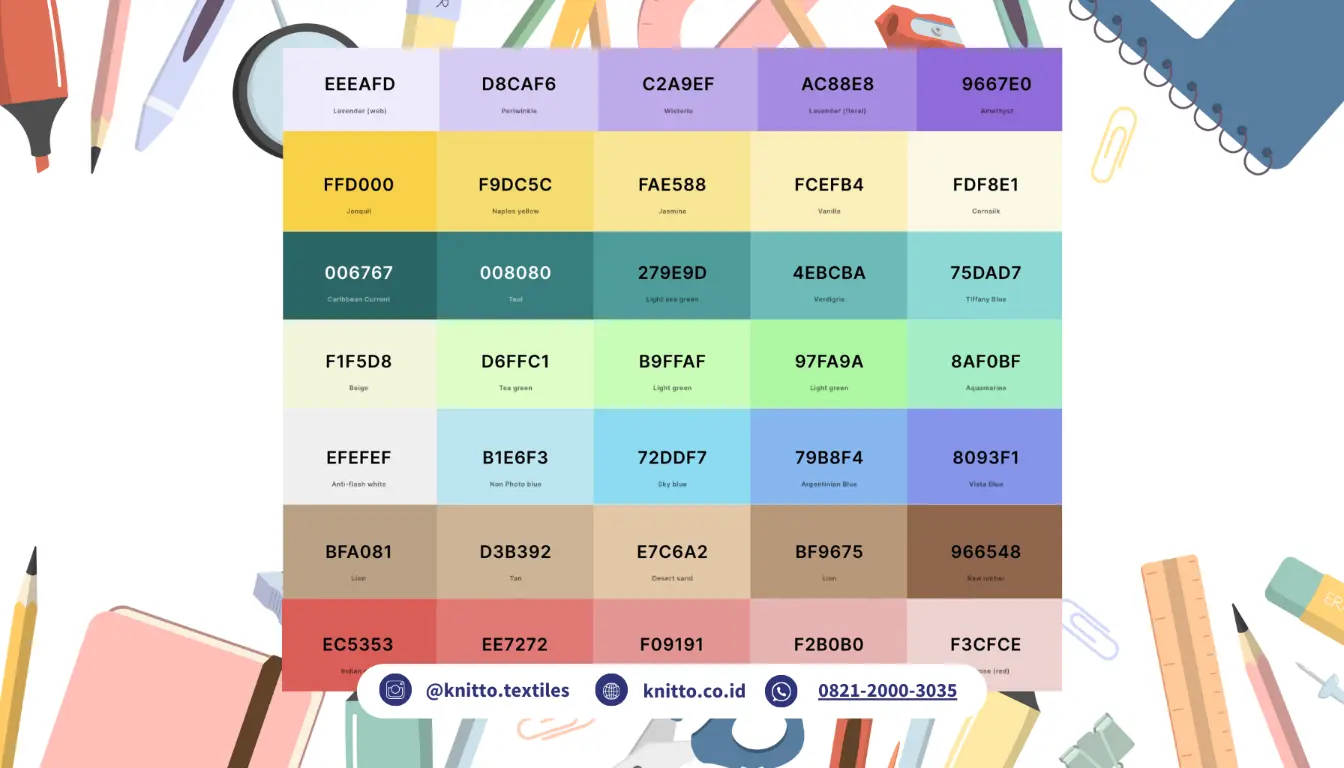 Warna Pastel Apa Saja yang Membuat Kulit Lebih Cerah? Ini 35 Macam Macam Warna Pastel yang Bagus