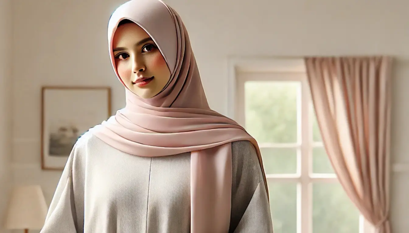 Baju Abu abu Cocok dengan Jilbab Warna Apa Soft Pink