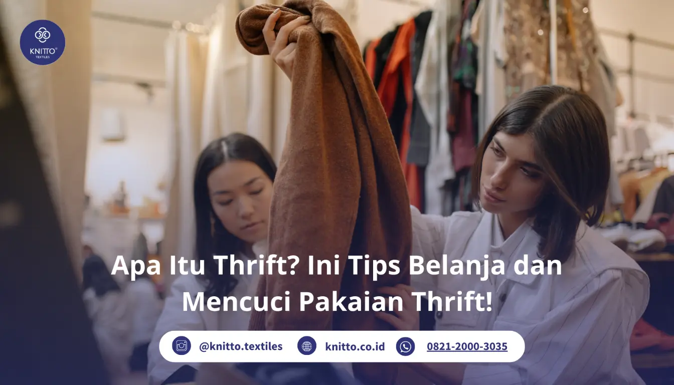 Ilustrasi Thrifting dan Memilih Pakaian Thrift