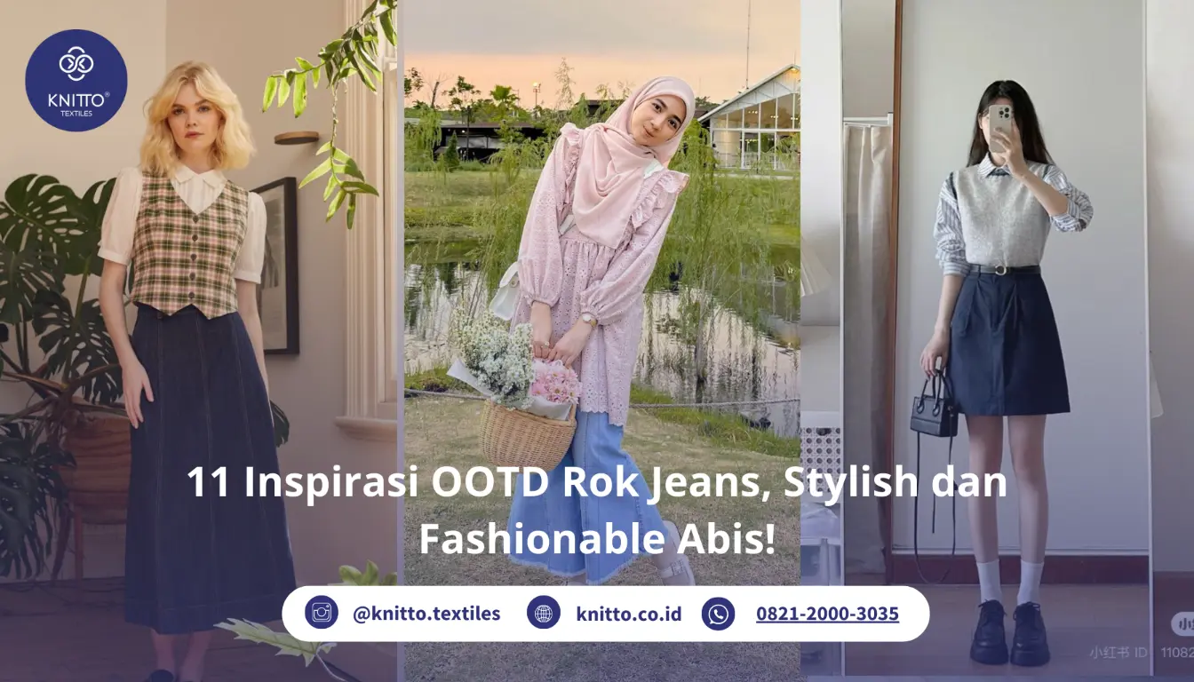 11 Inspirasi OOTD Rok Jeans yang Stylish dan Fashionable