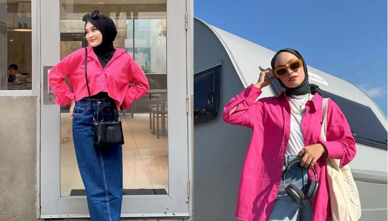 Ilustrasi Perpaduan Baju Pink Cocok dengan Jilbab Warna Apa (Sumber: Pinterest)