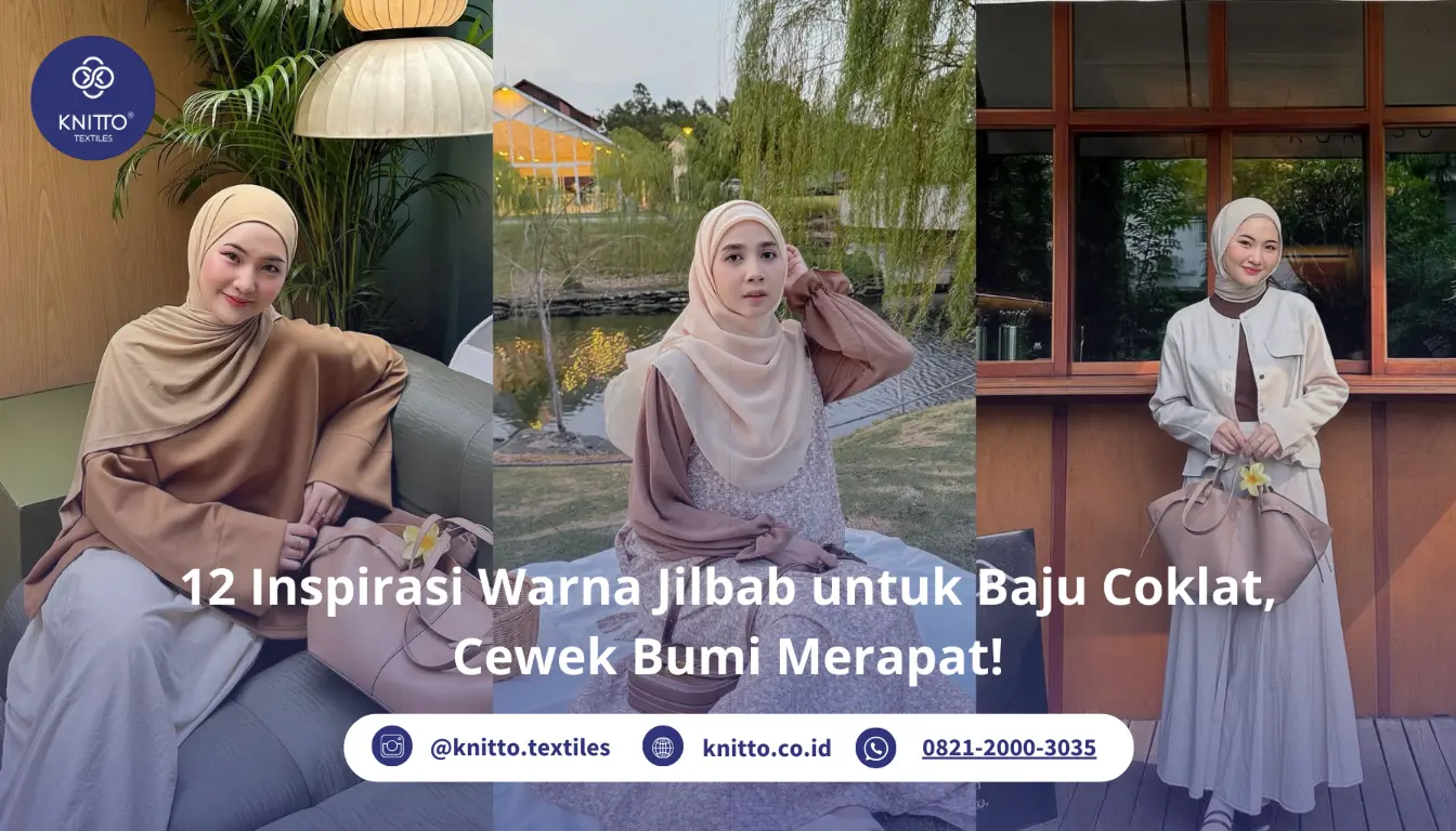 Rekomendasi Baju Coklat Cocok dengan Jilbab Warna Apa