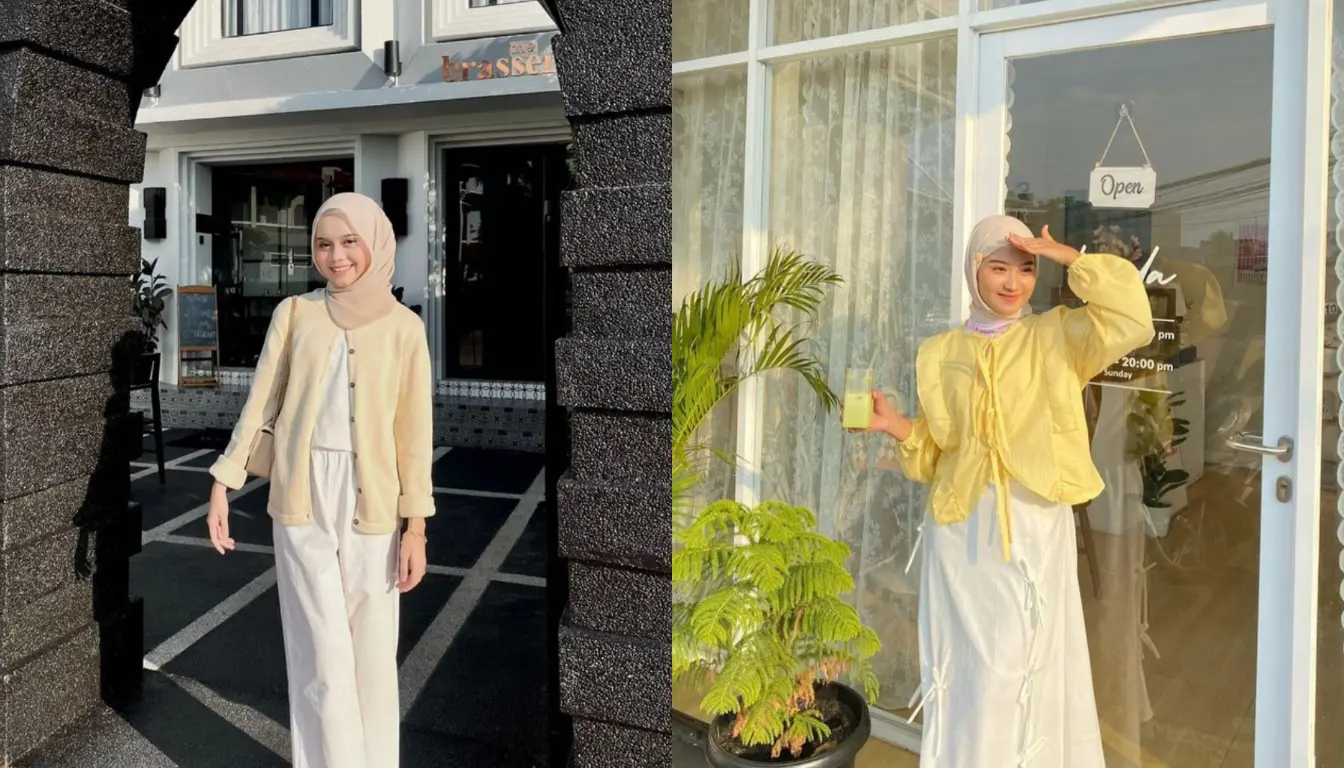 Baju Kuning Cocok dengan Jilbab Warna Apa - Beige