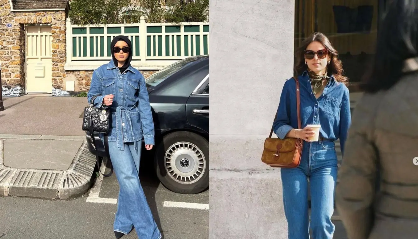 Inspirasi Denim on Denim Look