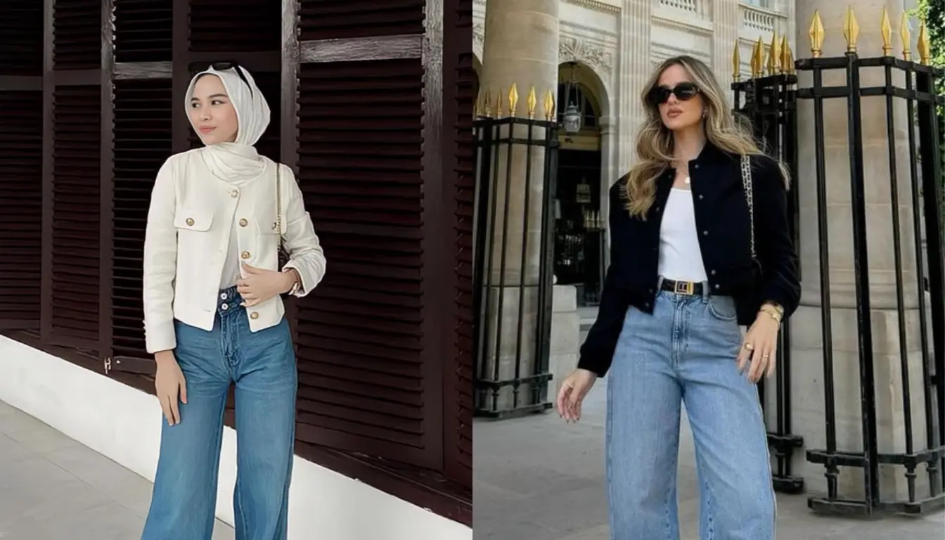 OOTD Celana Jeans dengan Cropped Blazer