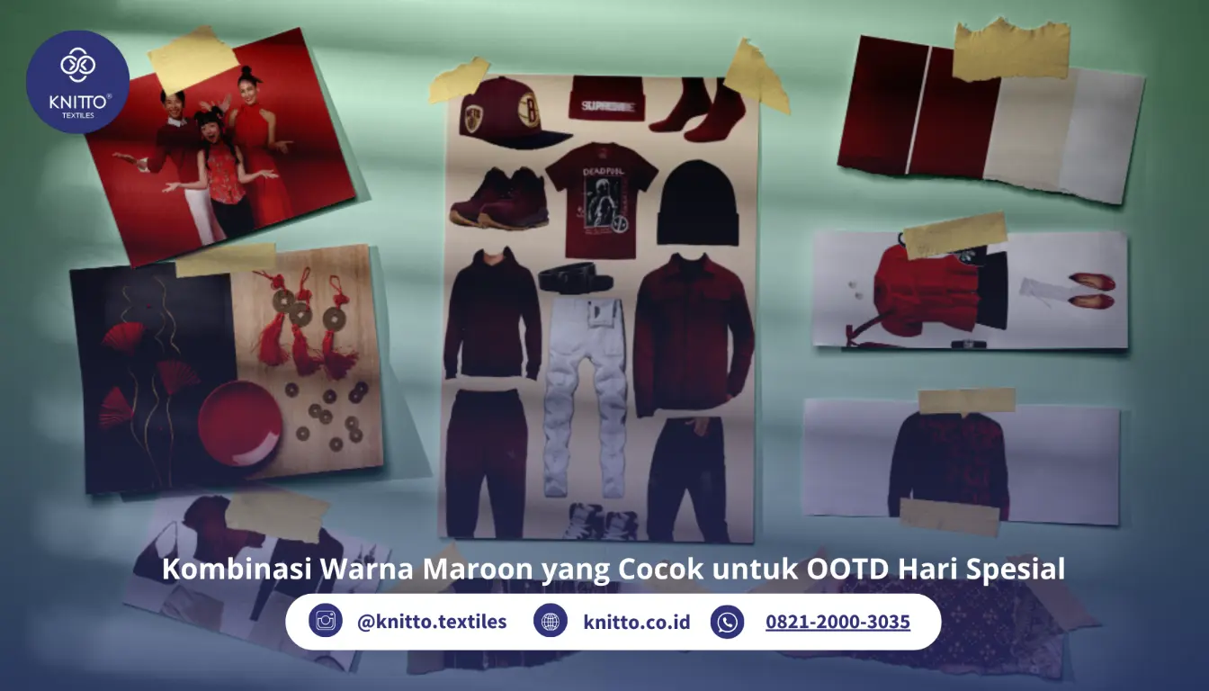 10 Kombinasi Warna Maroon yang Cocok untuk OOTD Imlek 2025