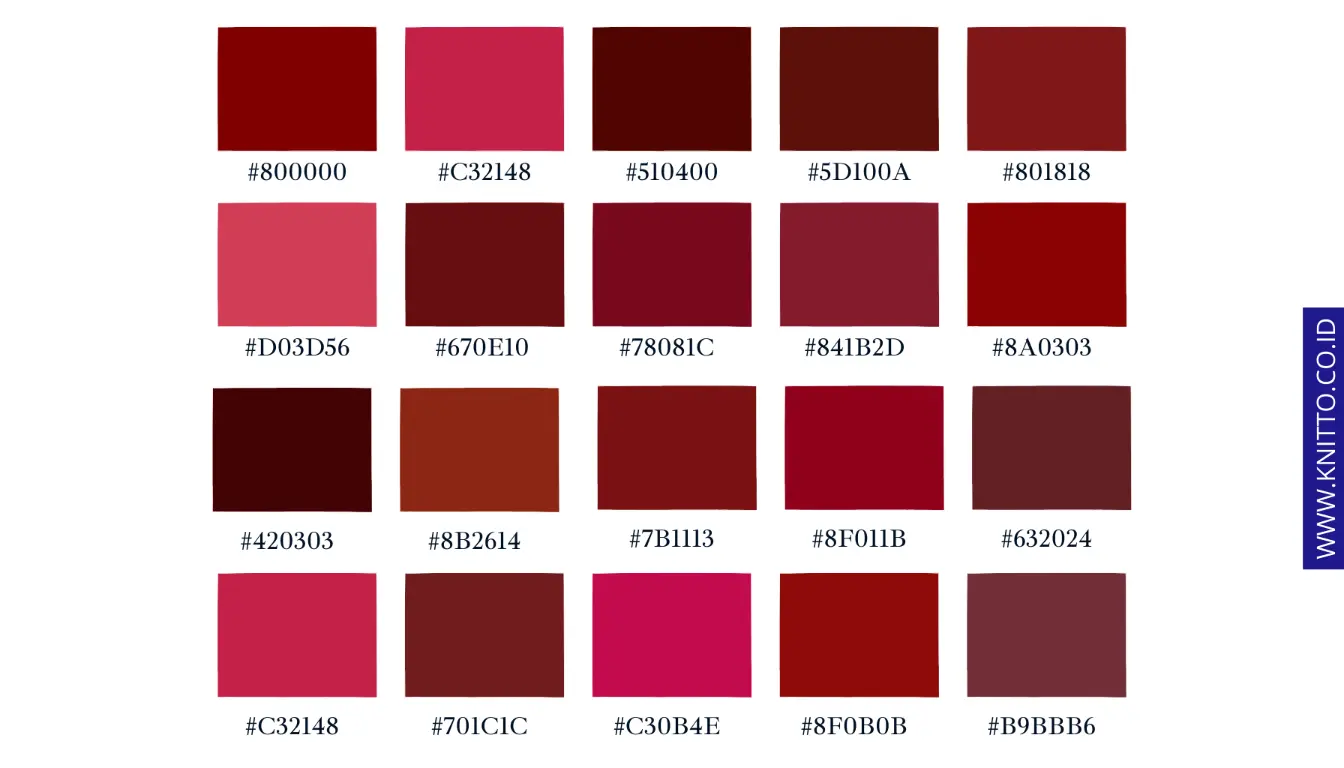 20 Macam-Macam Warna Maroon yang Cocok untuk Imlek 2025