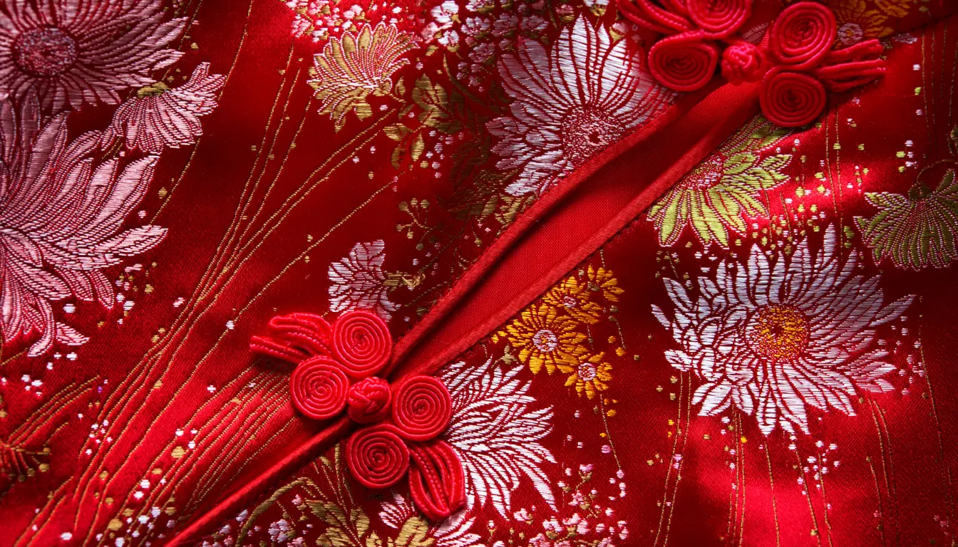 Detail Motif Cheongsam yang Menawan