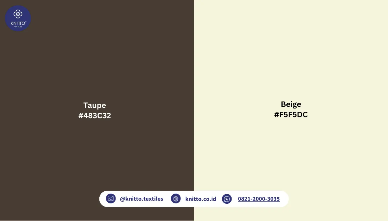 Perbedaan Taupe dengan Beige