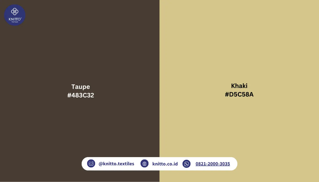 Perbedaan Taupe dengan Khaki