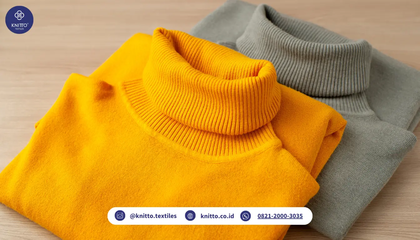 Ilustrasi Manset Baju Turtleneck