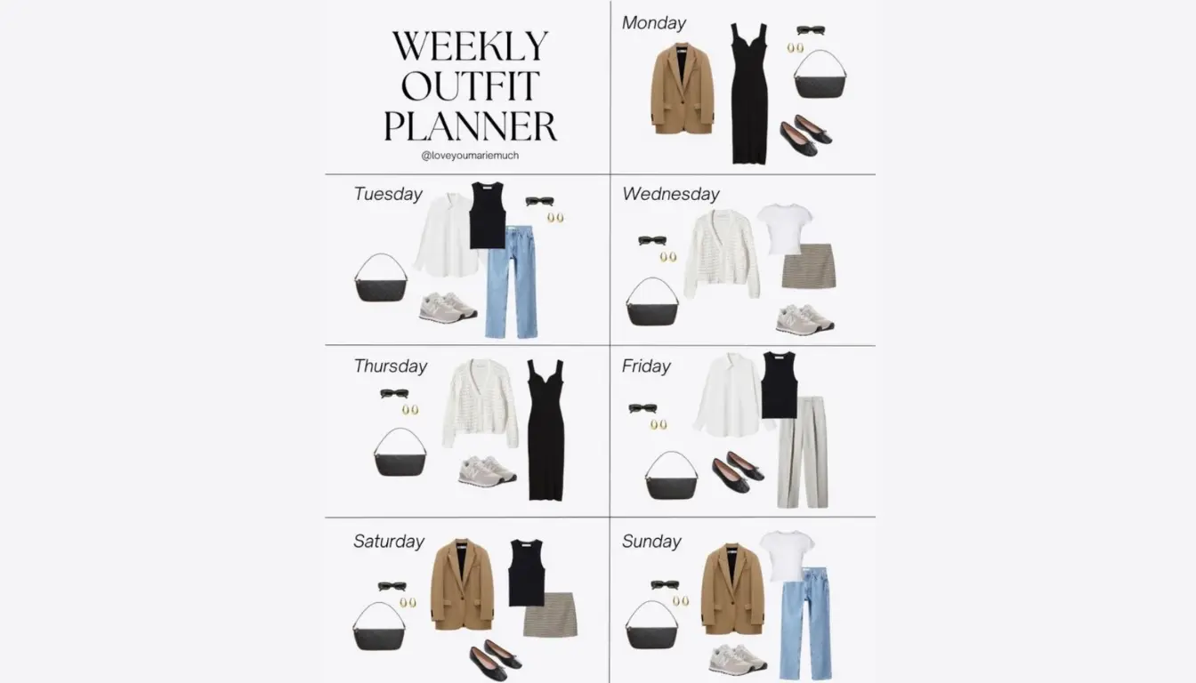 Ilustrasi Menyusun Plan untuk Wardrobe Capsule