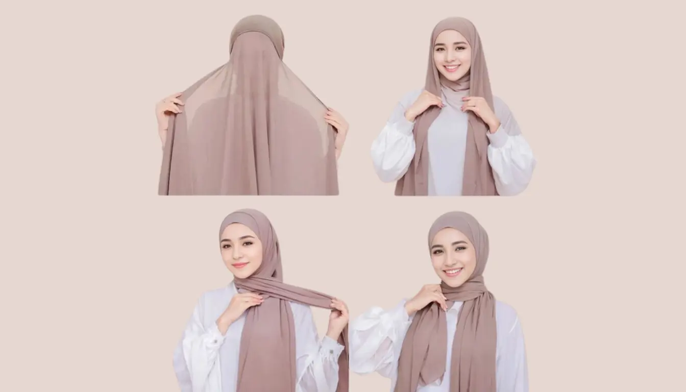 Ilustrasi Tutorial Pashmina Inner