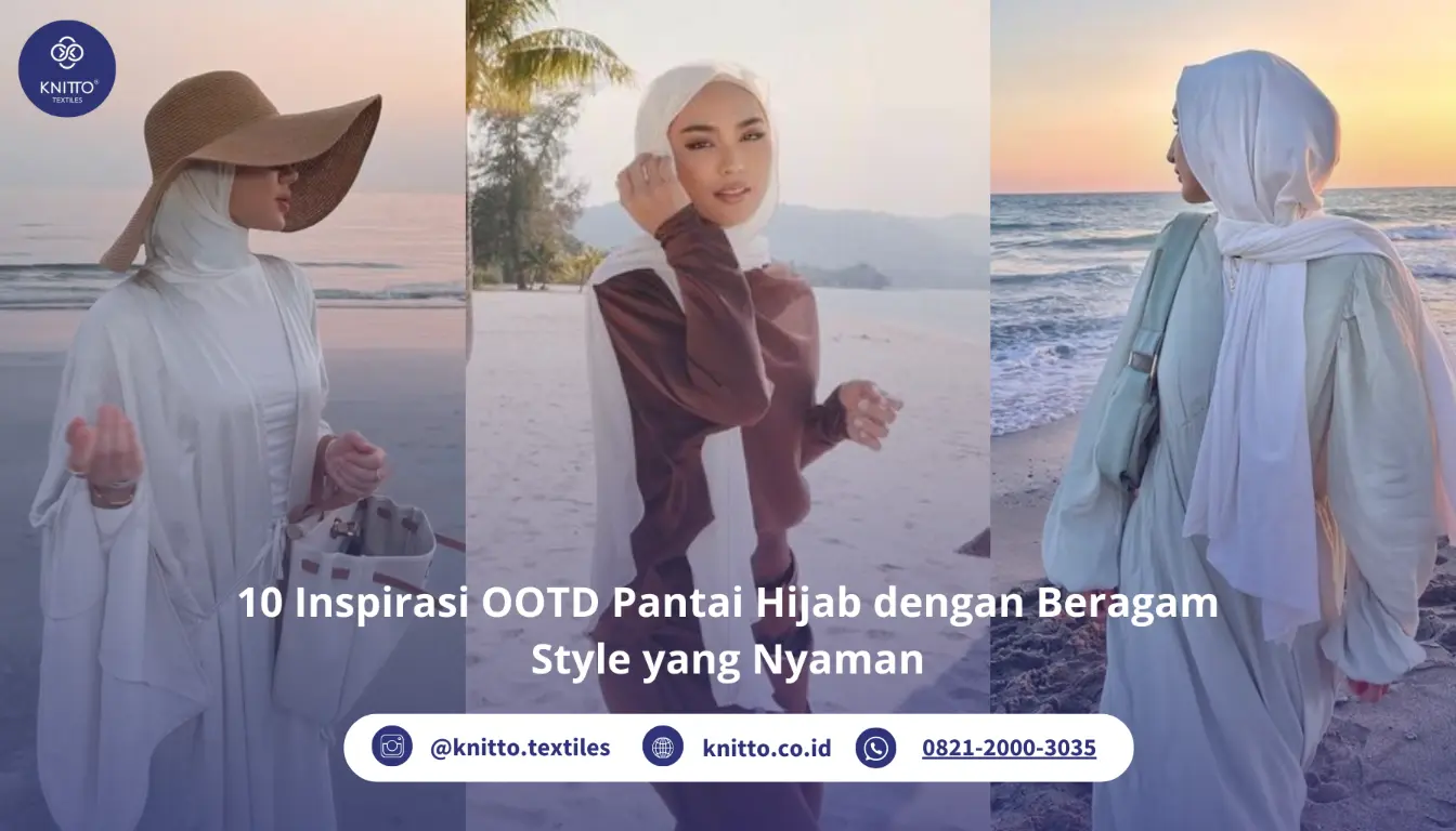 Inspirasi OOTD Pantai Hijab dengan Beragam Style yang Nyaman