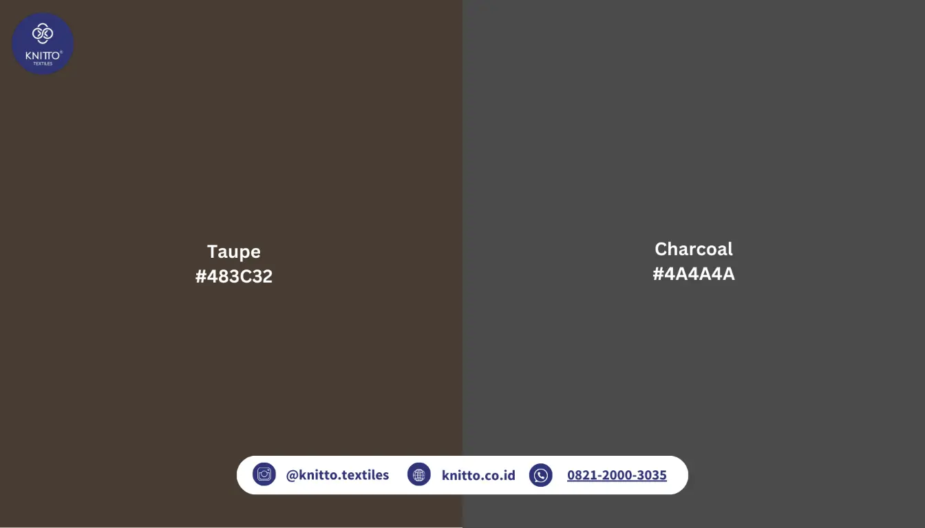 Perbedaan Taupe dengan Charcoal