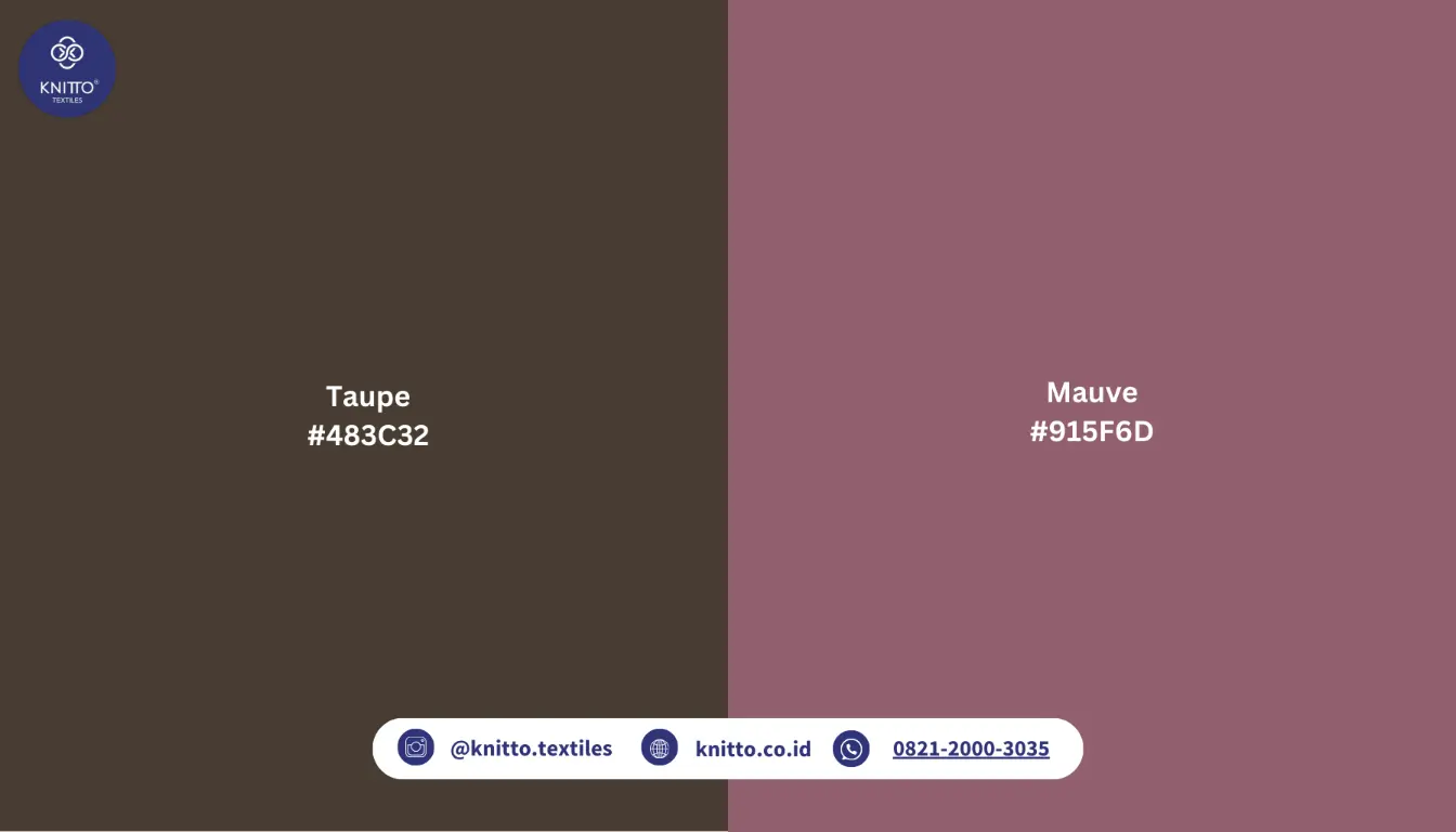 Perbedaan Taupe dengan Mauve