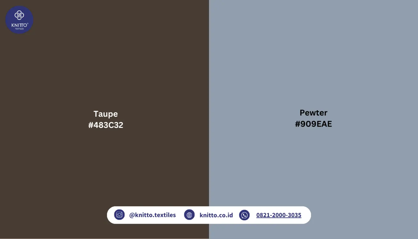 Perbedaan Taupe dengan Pewter