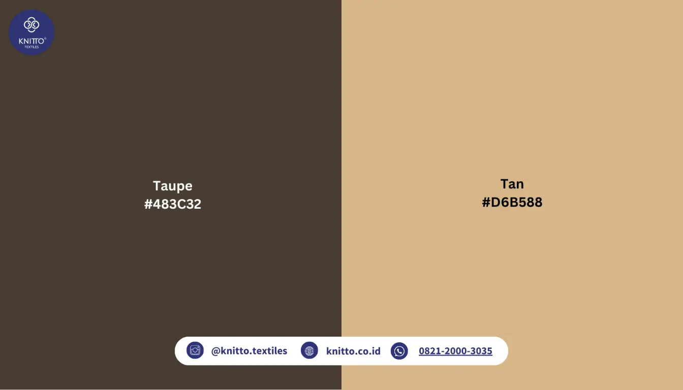 Perbedaan Taupe dengan Tan