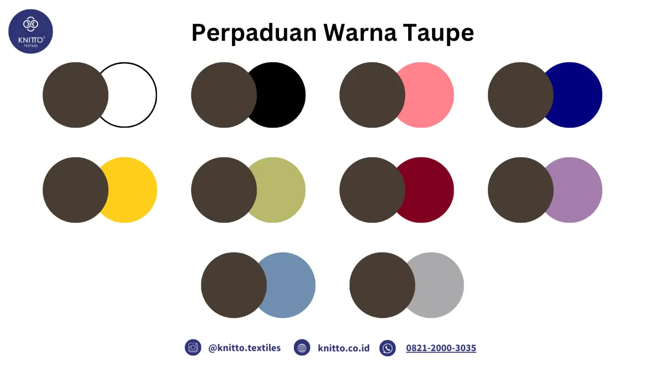 Perpaduan Warna Taupe dalam Fesyen