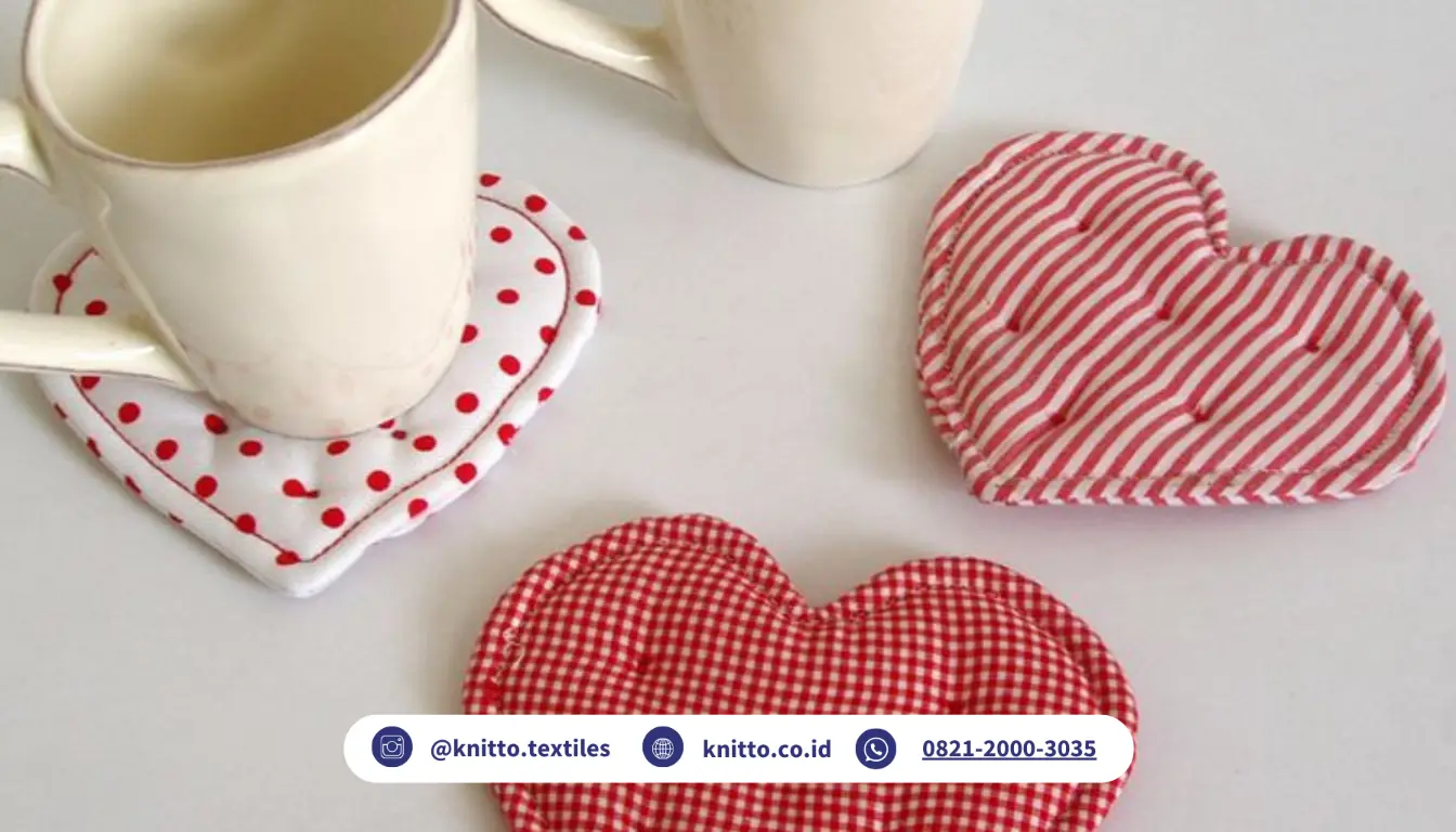 Coaster Berbentuk Hati Sebagai Hadiah Valentine