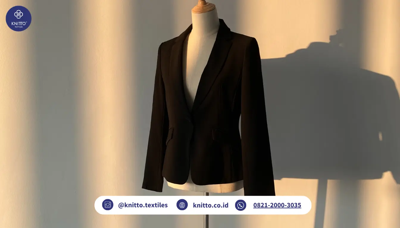 Ilustrasi Blazer Berbahan Jetblack