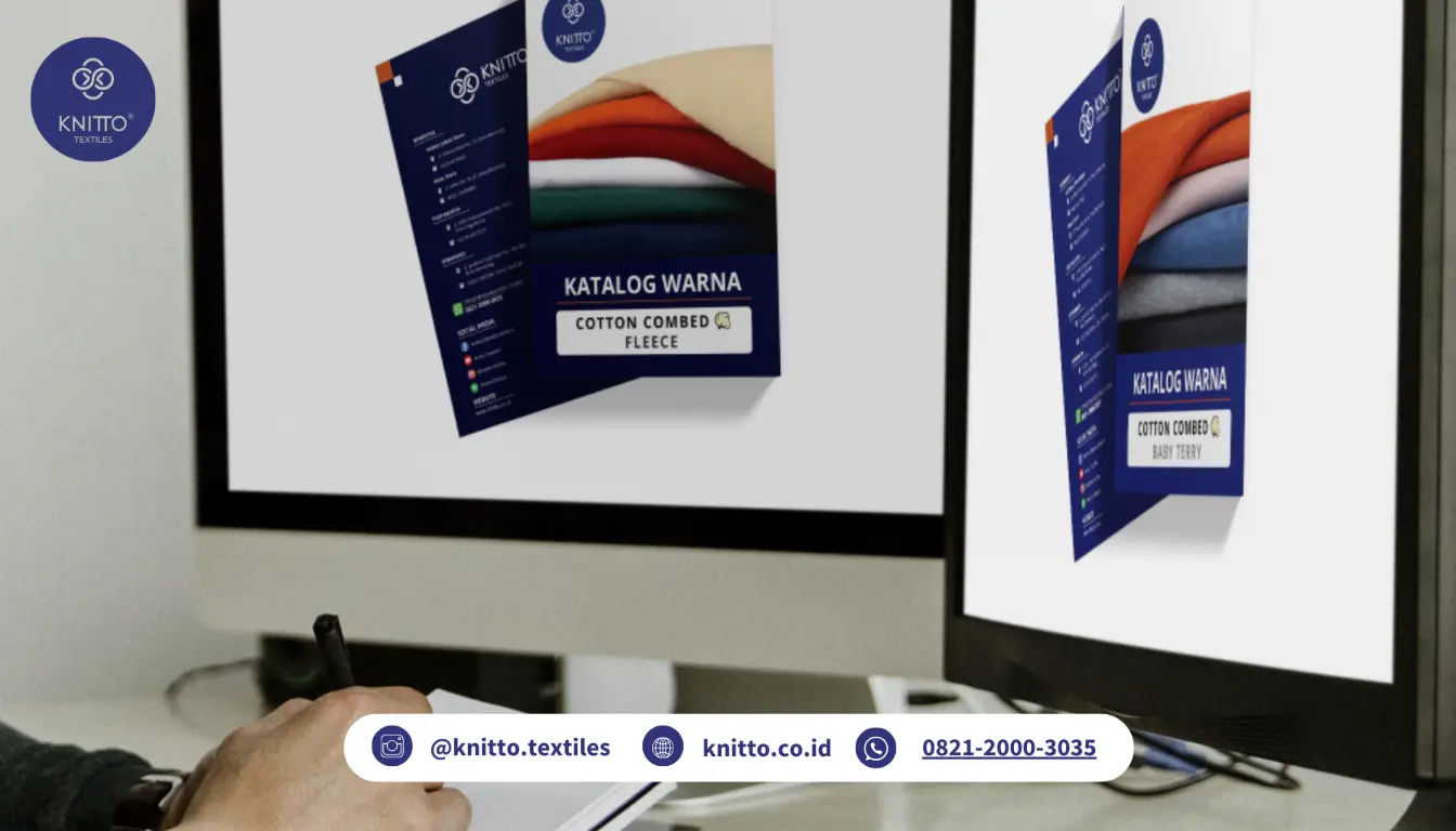 Ilustrasi Editing Mockup Katalog Knitto