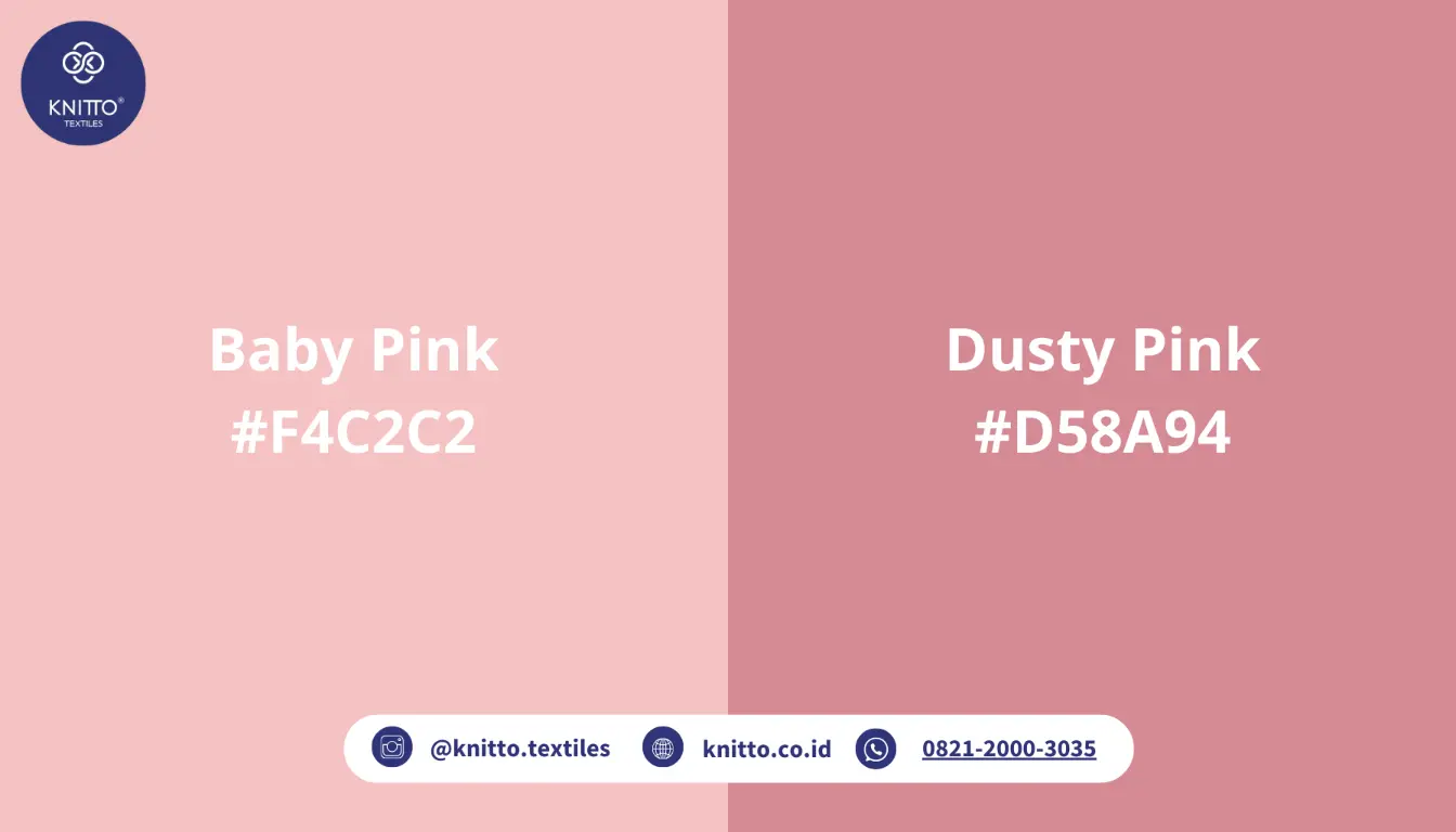 Perbedaan Baby Pink dan Dusty Pink