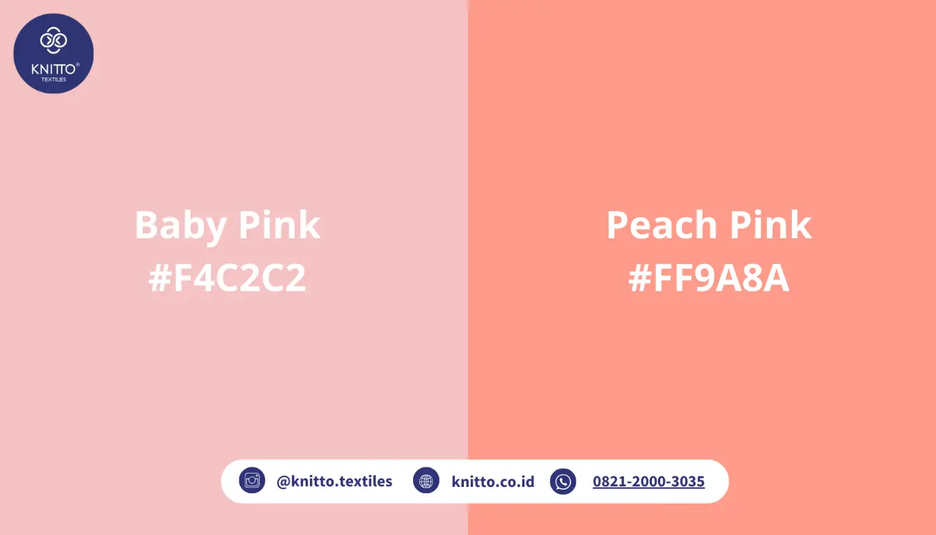 Perbedaan Baby Pink dan Peach Pink