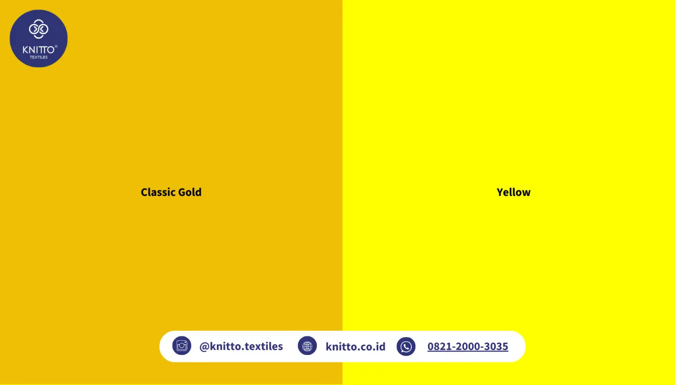 Perbedaan Warna Gold dan Warna Kuning