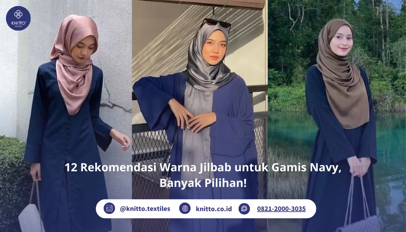 Gamis Navy Cocok dengan Jilbab Warna Apa? Coba 12 Rekomendasi Ini!