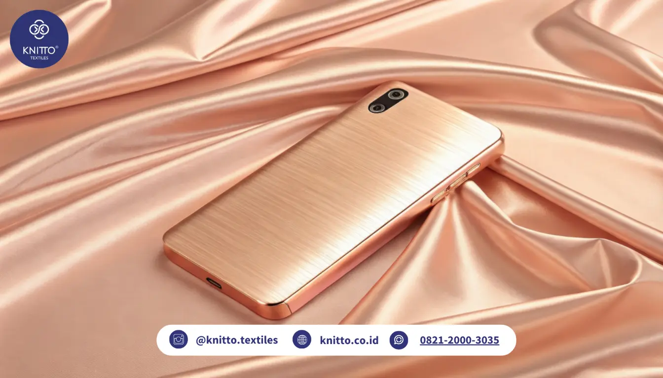 Ilustrasi HP Berwarna Rose Gold