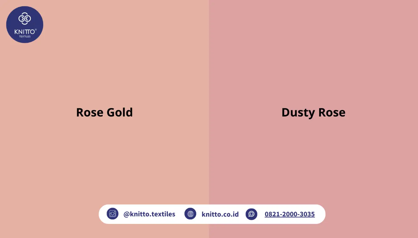 Perbedaan Rose Gold dengan Dusty Rose