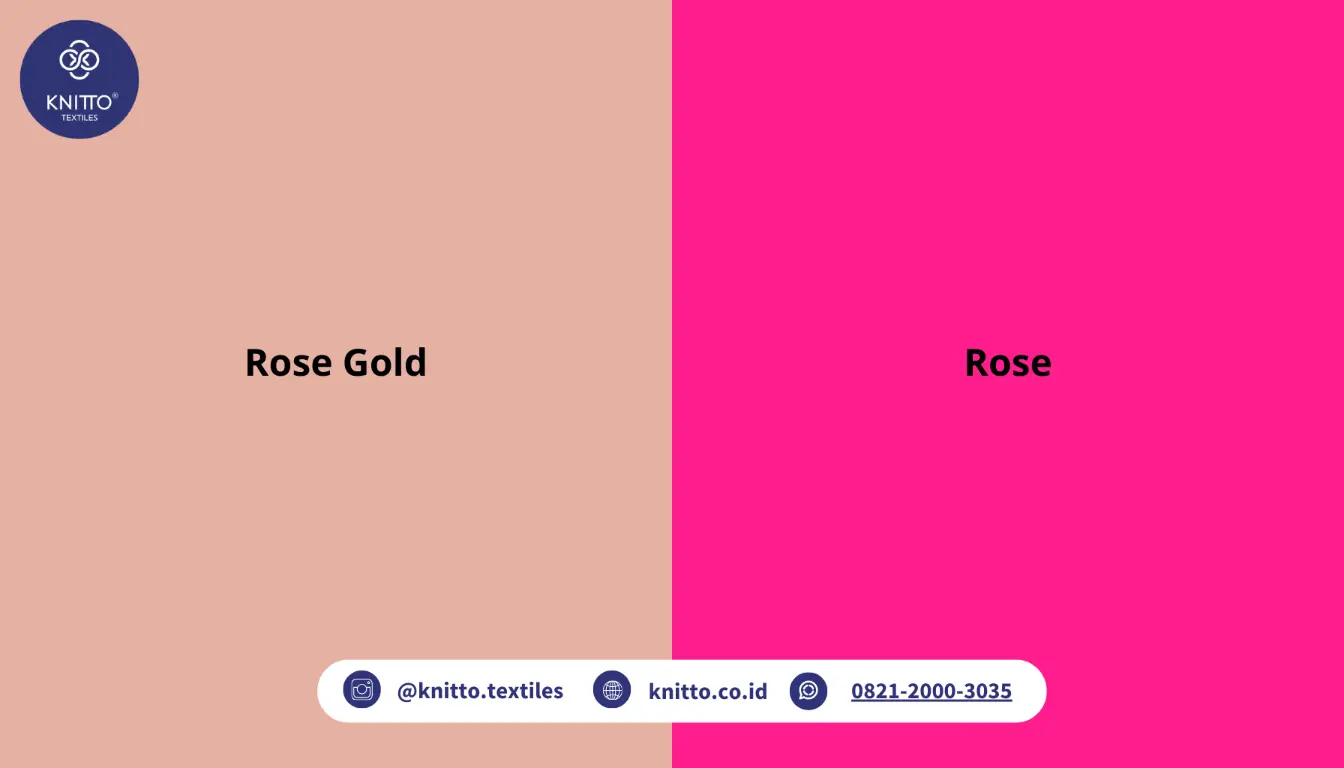 Perbedaan Rose Gold dengan Pink Rose