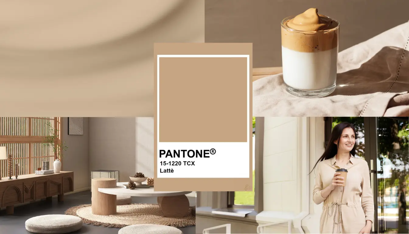Ilustrasi Gambar Warna Latte Ilustrasi Gambar Warna Latte