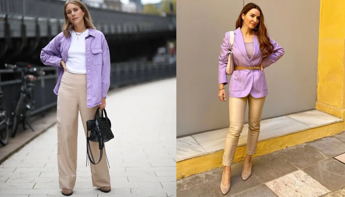 Perpaduan Warna Latte dengan Lilac Perpaduan Warna Latte dengan Lilac