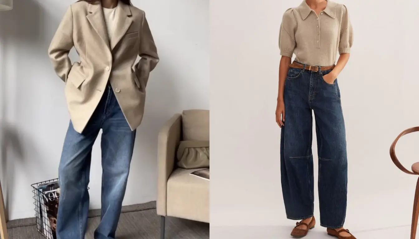 Perpaduan Warna Latte dengan Biru Denim Perpaduan Warna Latte dengan Biru Denim