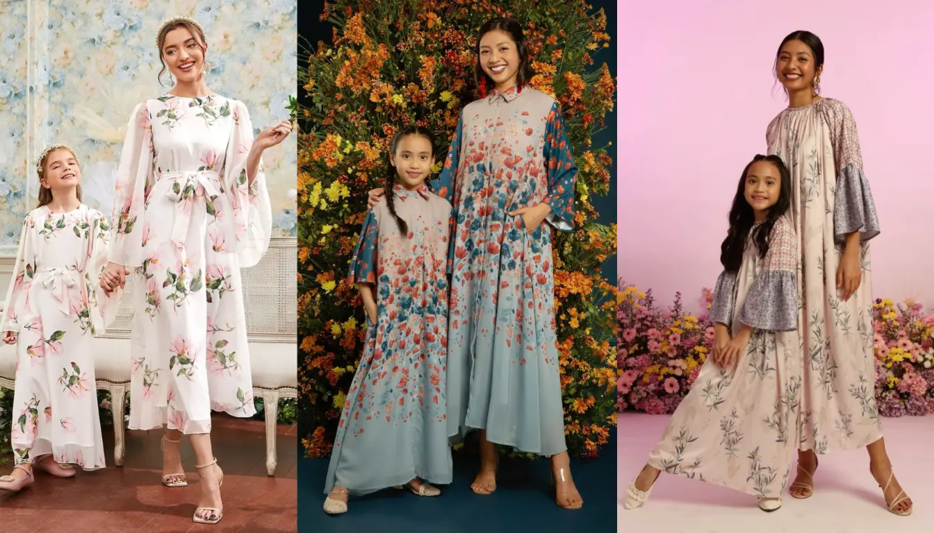 Baju Coupe Ibu dan Anak Dress Motif Baju Coupe Ibu dan Anak Dress Motif