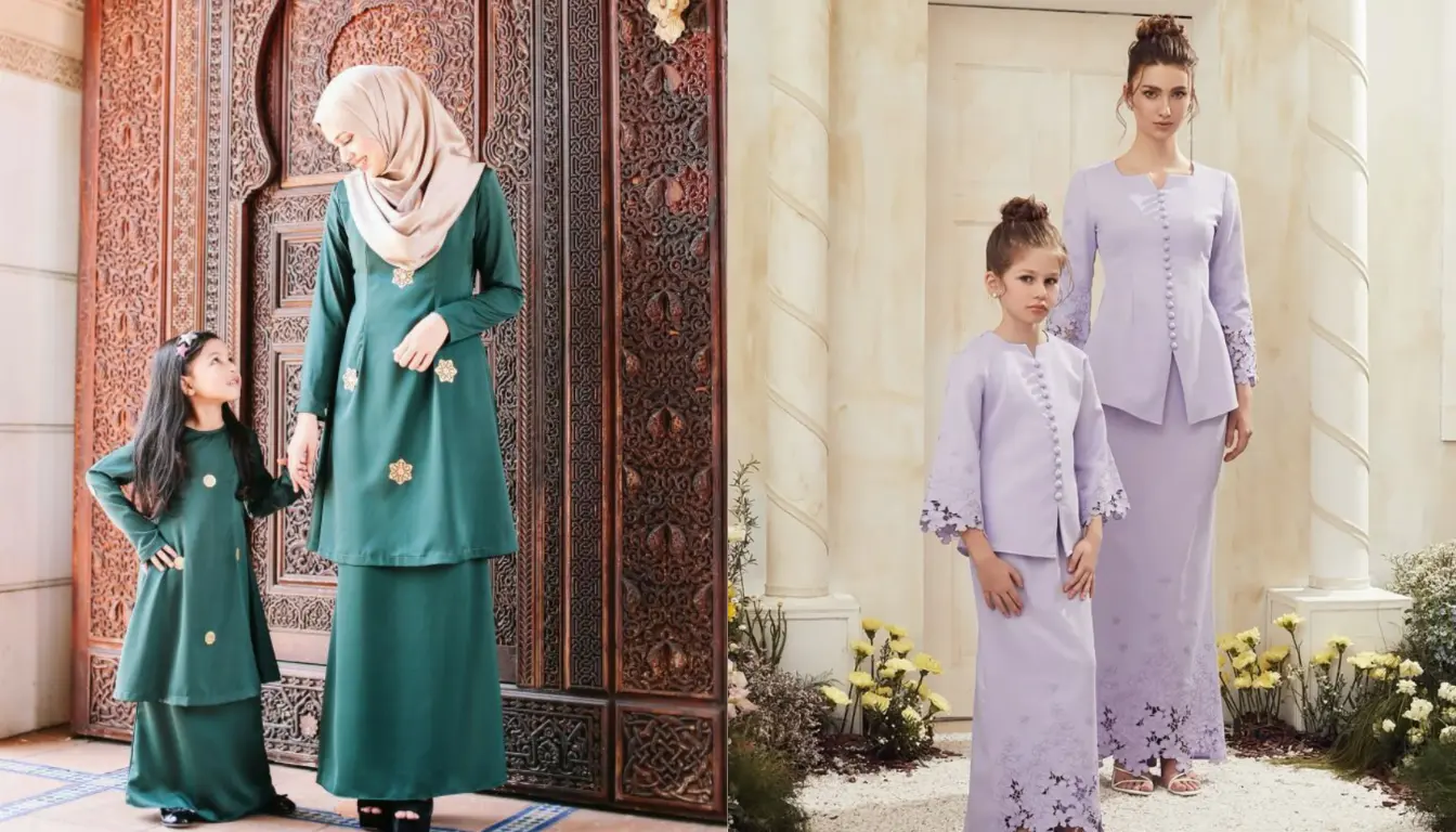 Baju Couple Ibu dan Anak One Set Baju Kurung Baju Couple Ibu dan Anak One Set Baju Kurung