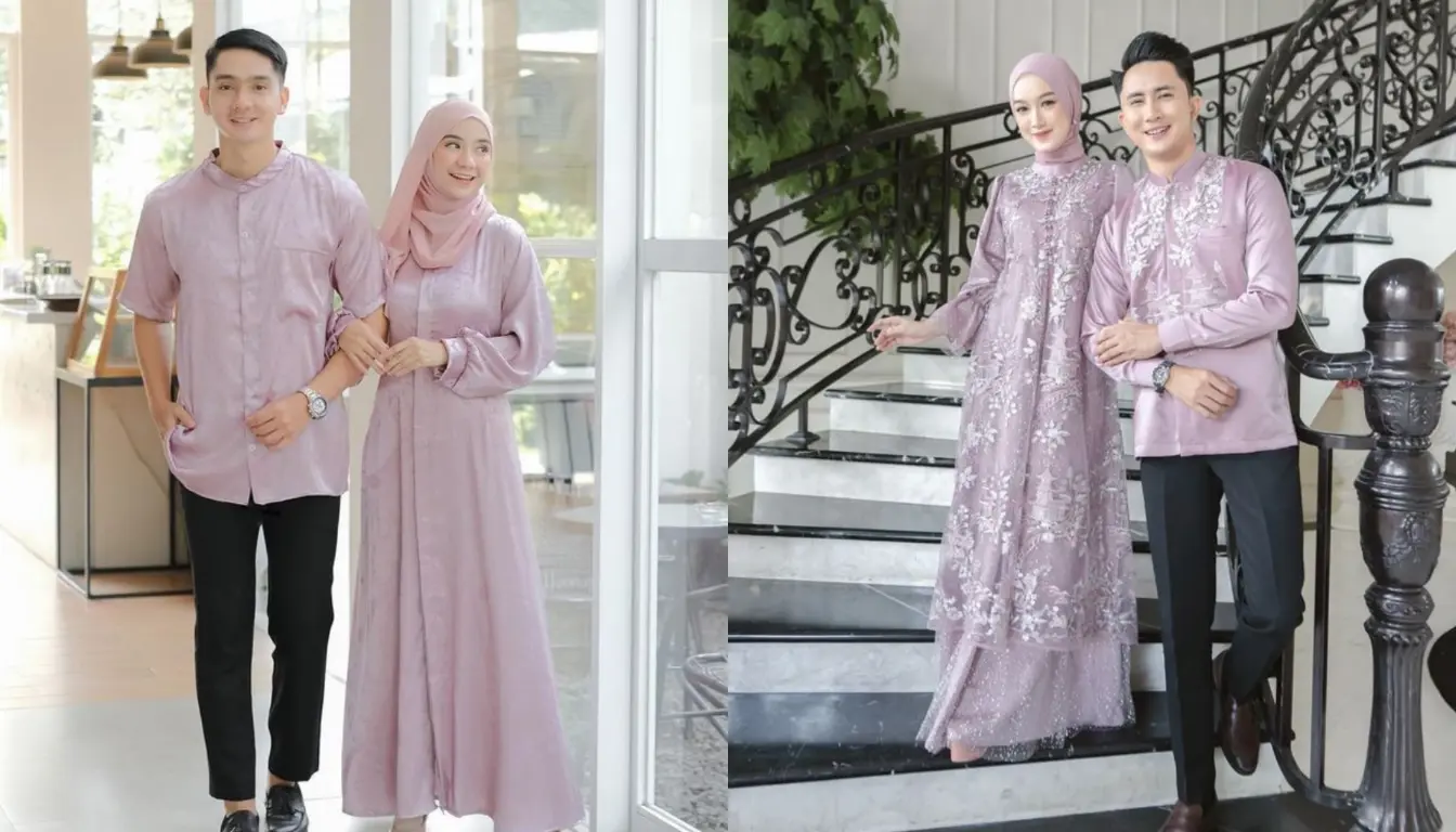 Baju Couple Kondangan Lilac Baju Couple Kondangan Lilac