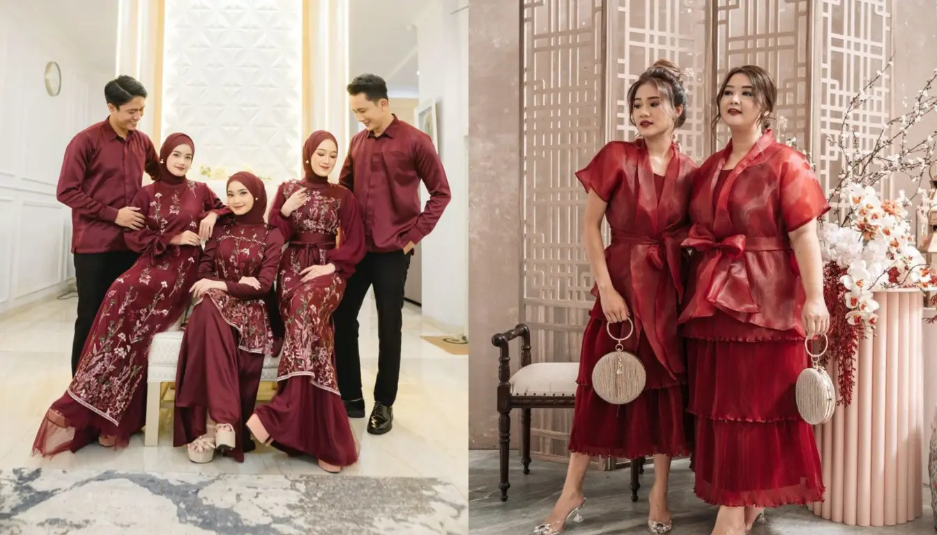 Baju Couple Kondangan Maroon Baju Couple Kondangan Maroon