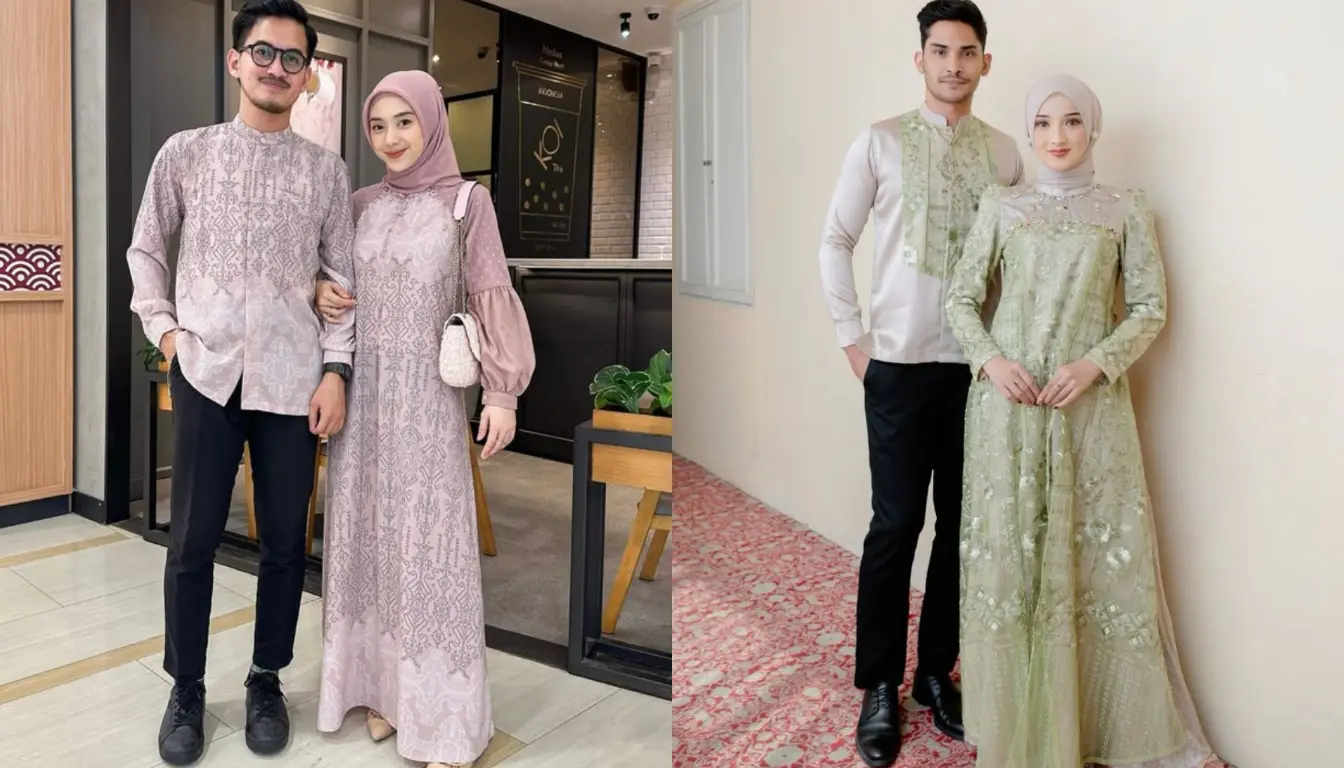 Dress Brokat dan Kemeja Aksen Brokat Dress Brokat dan Kemeja Aksen Brokat