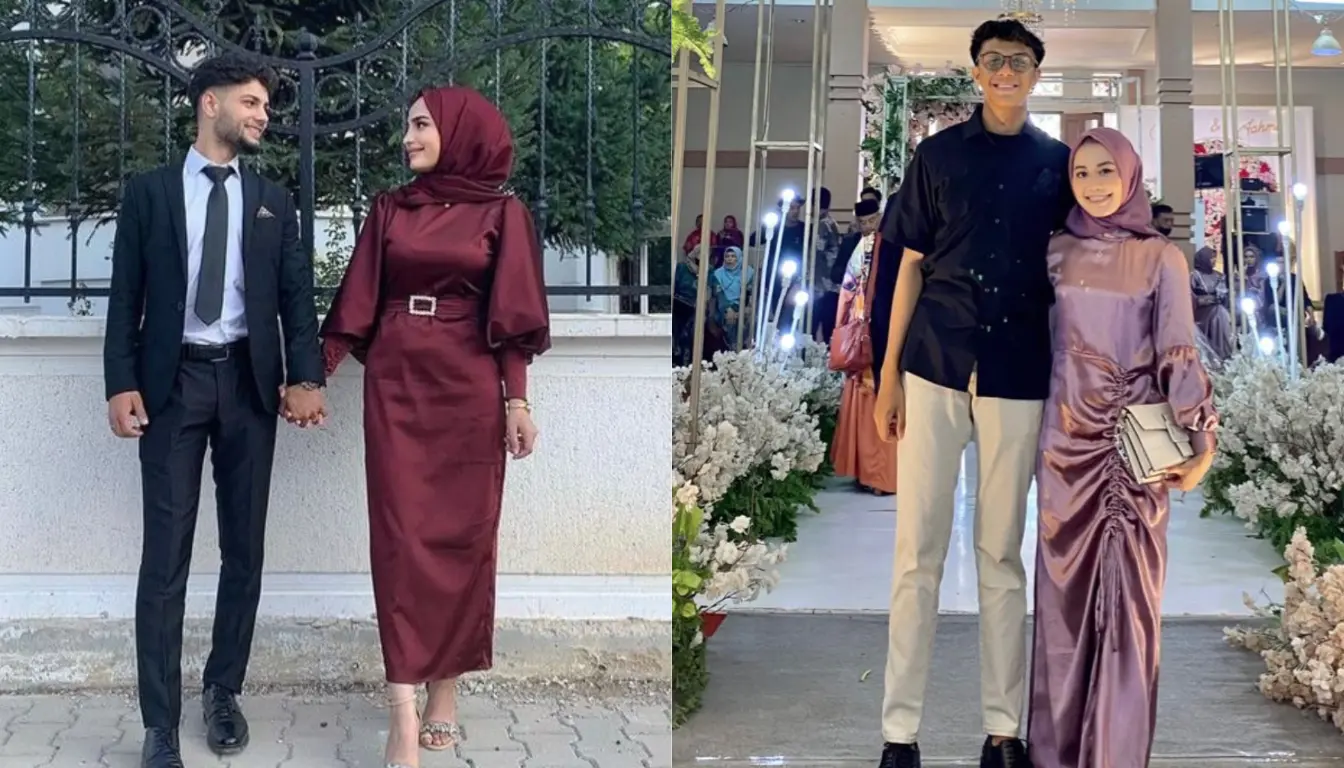 Dress Satin dan Jas atau Kemeja Polos Dress Satin dan Jas atau Kemeja Polos