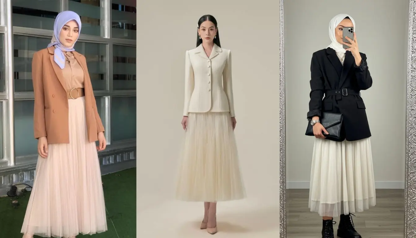 Mix and match dengan blazer Mix and match dengan blazer