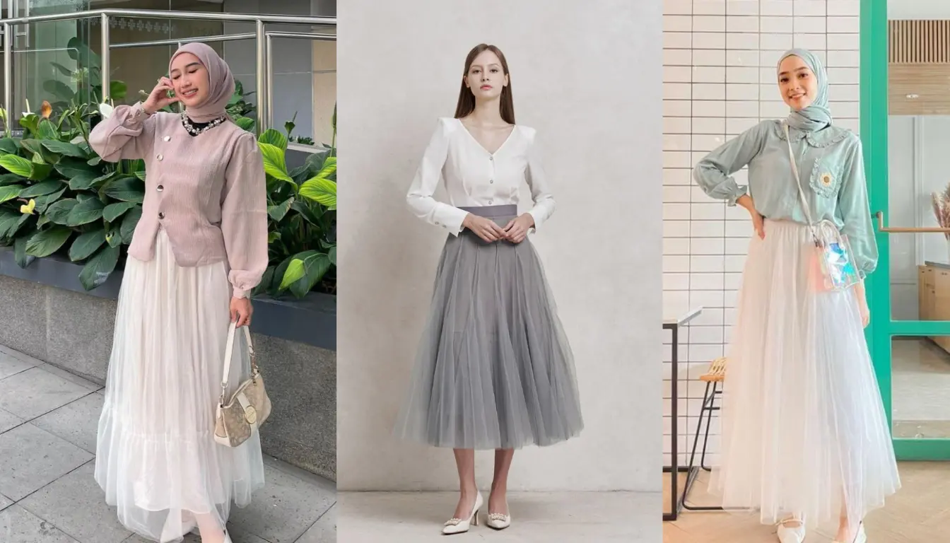 Mix and match dengan blouse Mix and match dengan blouse