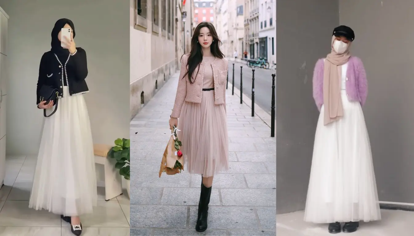 Mix and match dengan cardigan Mix and match dengan cardigan