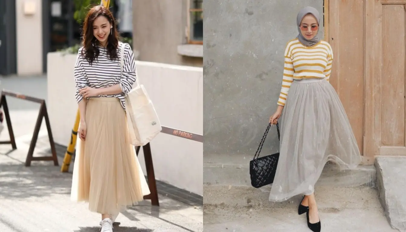 Mix and match dengan stripe tee Mix and match dengan stripe tee